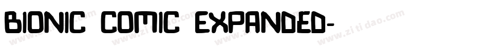 Bionic Comic Expanded字体转换